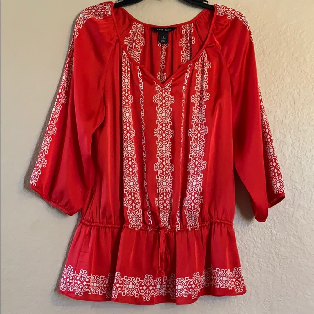 White House Black Market Silk Blouse